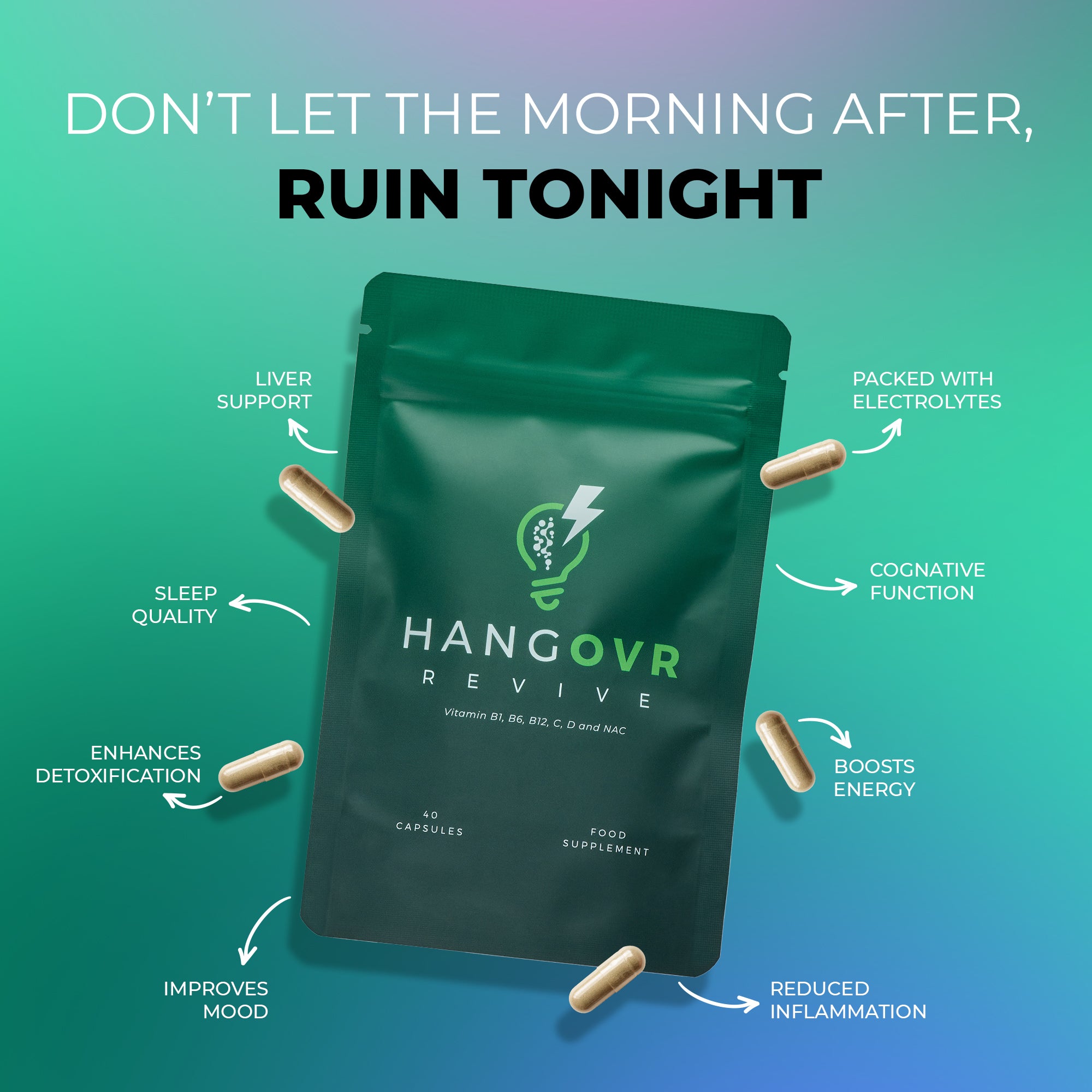 HangOVR Revive, Pack of 2